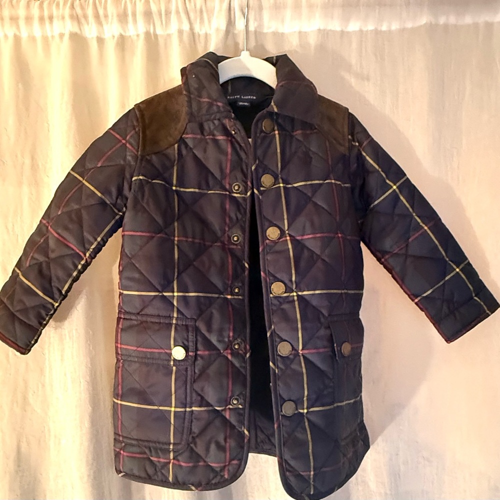 Ralph Lauren Tartan Quilted Barn Jacket 2T